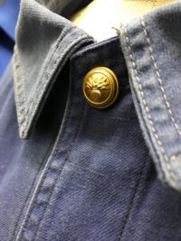 New button at collar