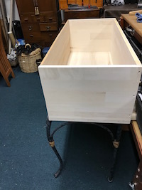 chest sides, front and back and bottom are completed and ready for the lid
