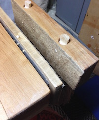 Dog holes in the end vise chop