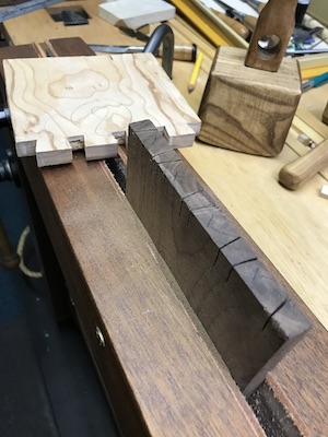 Thin stock(1/2") blocks for dovetails.