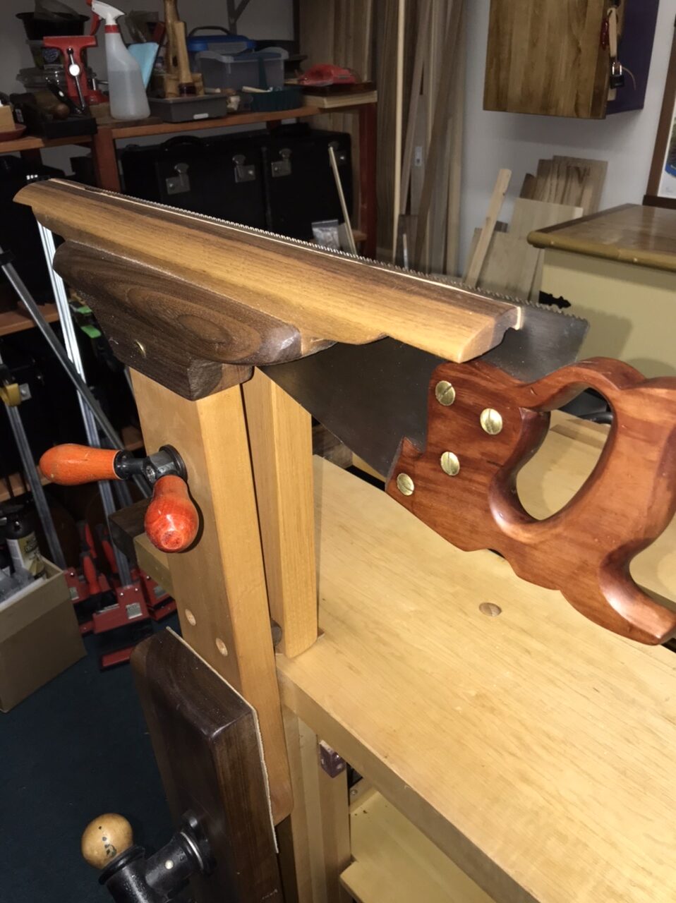 What a way to finish a saw vise!
