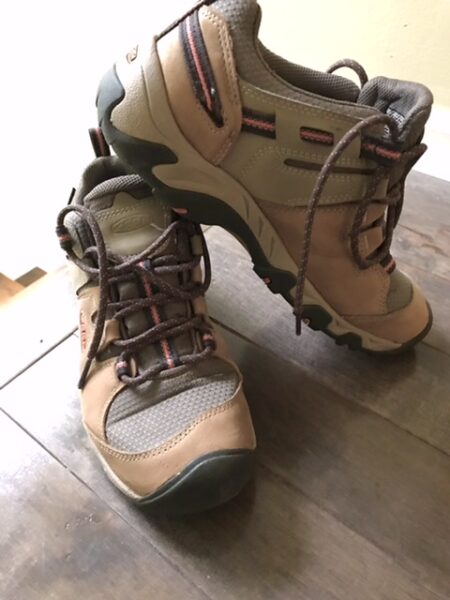 My chosen hiking shoes for the camino.