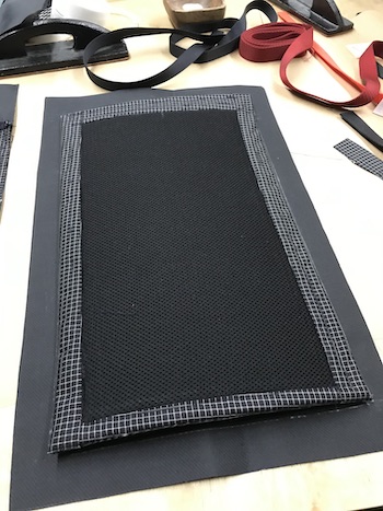 Lumbar pad for backpack.