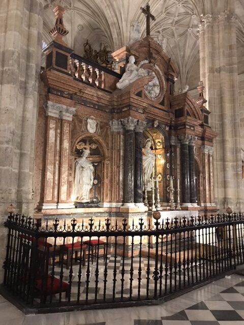 Interior of Almeria Cathedral.