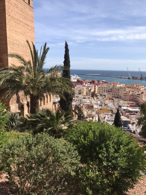 Another view from the Alcazaba complex over the city of Almeria.