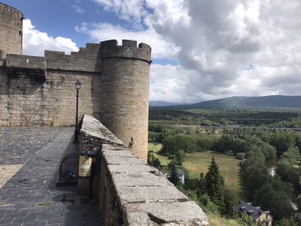 Ancient castle grounds lead pilgrims on the Way.