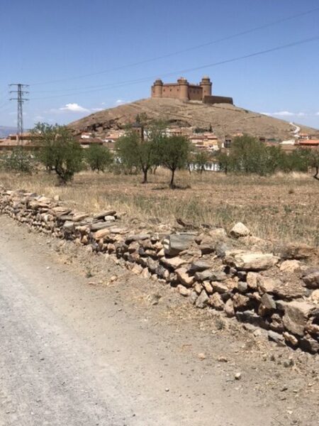 La Calahorra Castle on the camino Mozarabe.