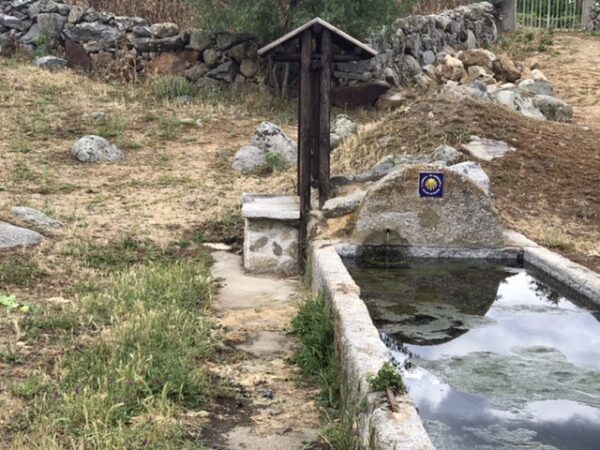 A fuente or fountain for pilgrims on the camino.