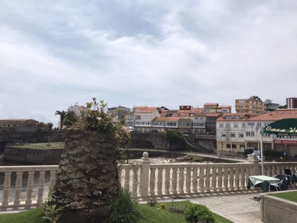 A terrace in Fisterra, Spain.