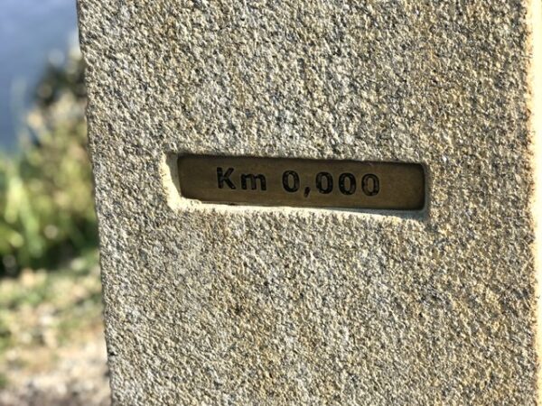 The km 0,000 marker at Fisterra.