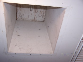 The original closet hatch.