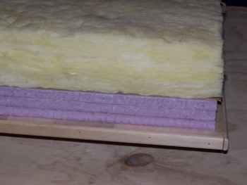 Hatch cover with built up insulation attached.