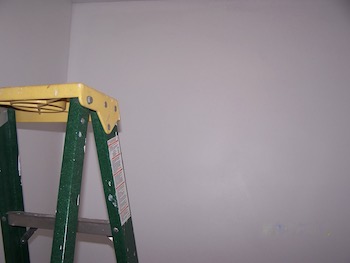 Small ladder in the closet.