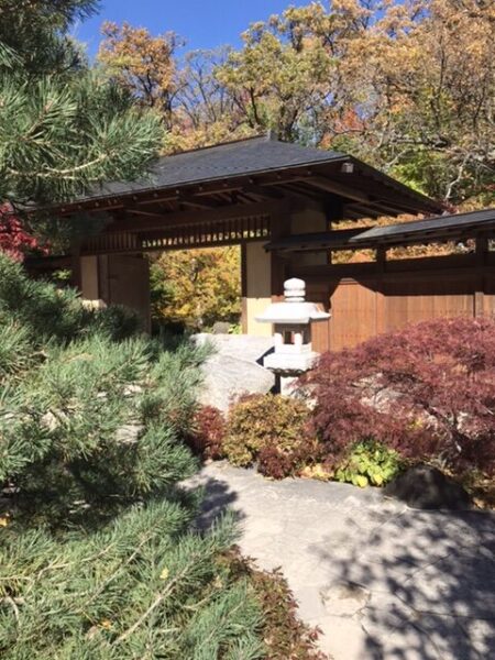 Entrance on the return to the garden.