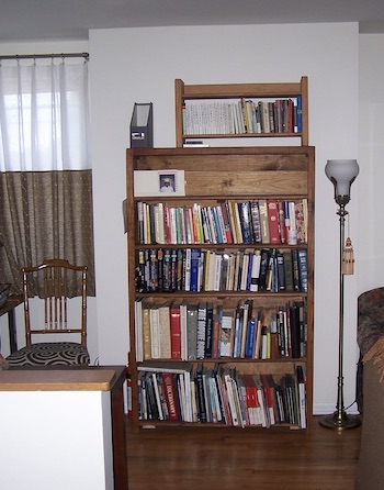 Original bookshelves before.