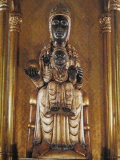 Black Madonna at Monserrat in Catalonia, Spain.