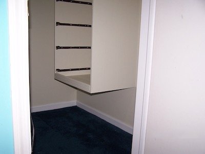 The handing wall chest at 24 inches above the floor.